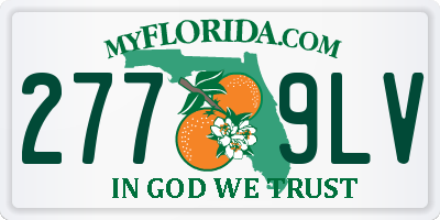 FL license plate 2779LV