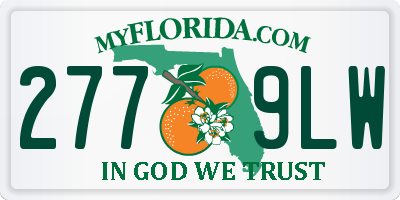 FL license plate 2779LW