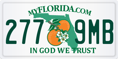 FL license plate 2779MB