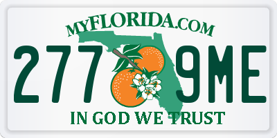 FL license plate 2779ME