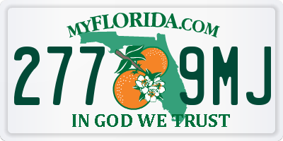FL license plate 2779MJ