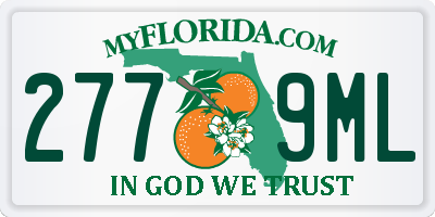 FL license plate 2779ML