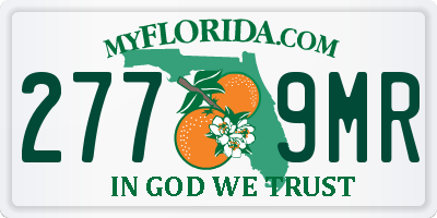FL license plate 2779MR