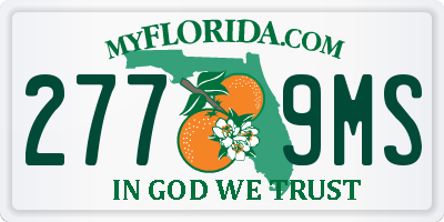 FL license plate 2779MS