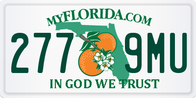 FL license plate 2779MU
