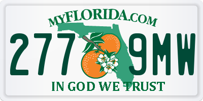 FL license plate 2779MW