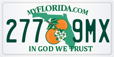 FL license plate 2779MX
