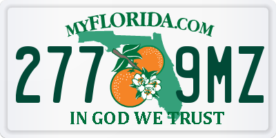 FL license plate 2779MZ