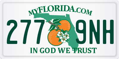 FL license plate 2779NH