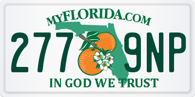 FL license plate 2779NP