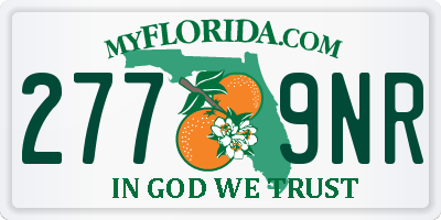 FL license plate 2779NR