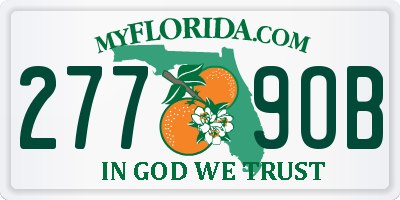 FL license plate 2779OB