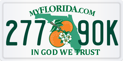 FL license plate 2779OK
