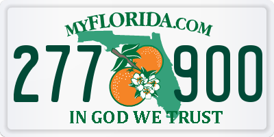 FL license plate 2779OO