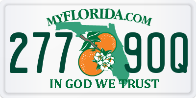 FL license plate 2779OQ