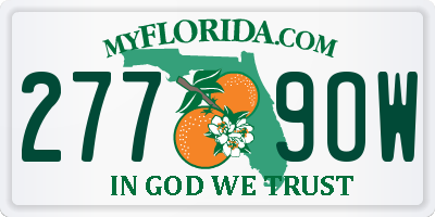 FL license plate 2779OW