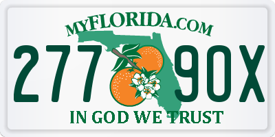 FL license plate 2779OX
