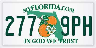 FL license plate 2779PH