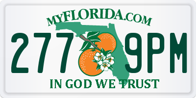 FL license plate 2779PM