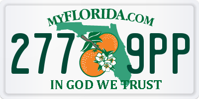 FL license plate 2779PP
