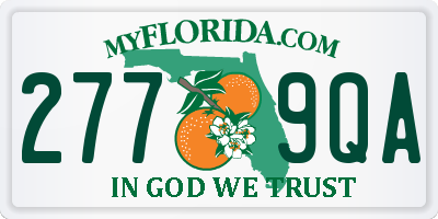 FL license plate 2779QA
