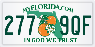 FL license plate 2779QF
