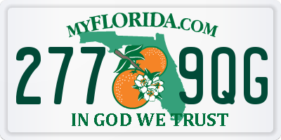 FL license plate 2779QG
