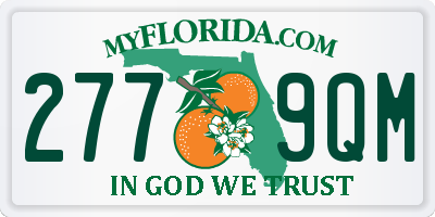 FL license plate 2779QM