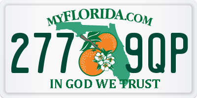 FL license plate 2779QP