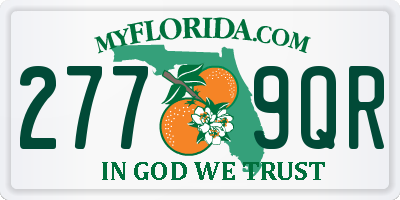 FL license plate 2779QR