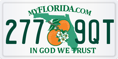 FL license plate 2779QT