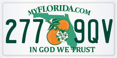 FL license plate 2779QV