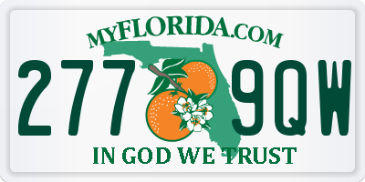 FL license plate 2779QW