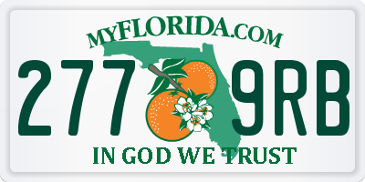 FL license plate 2779RB