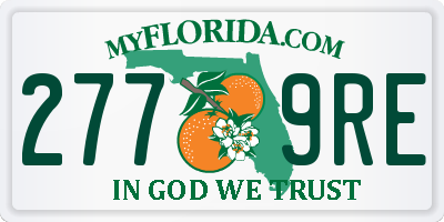 FL license plate 2779RE