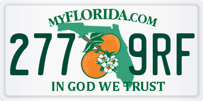 FL license plate 2779RF