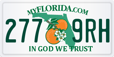 FL license plate 2779RH
