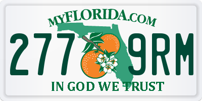 FL license plate 2779RM