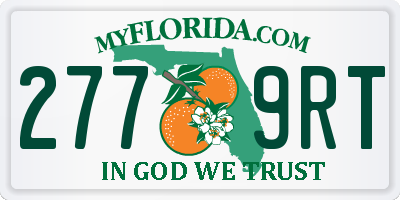 FL license plate 2779RT