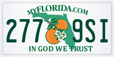 FL license plate 2779SI