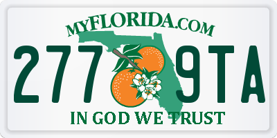 FL license plate 2779TA