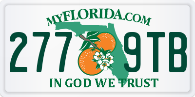 FL license plate 2779TB