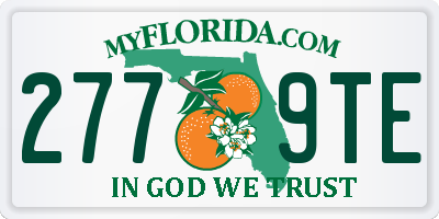 FL license plate 2779TE