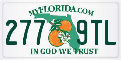 FL license plate 2779TL