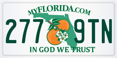 FL license plate 2779TN