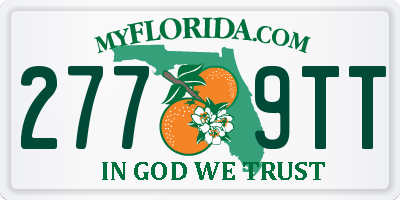 FL license plate 2779TT
