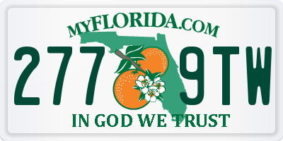 FL license plate 2779TW