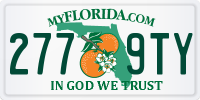 FL license plate 2779TY