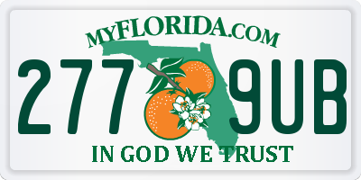 FL license plate 2779UB