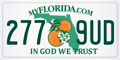 FL license plate 2779UD
